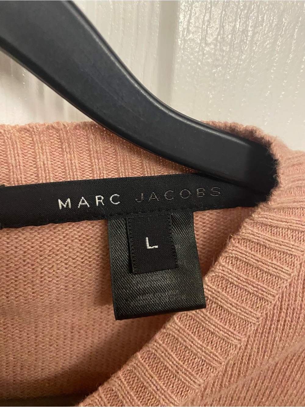 Marc Jacobs Dusty Rose Knit Sweater with Multicolor Floral Embroidery - Picture 3 of 4
